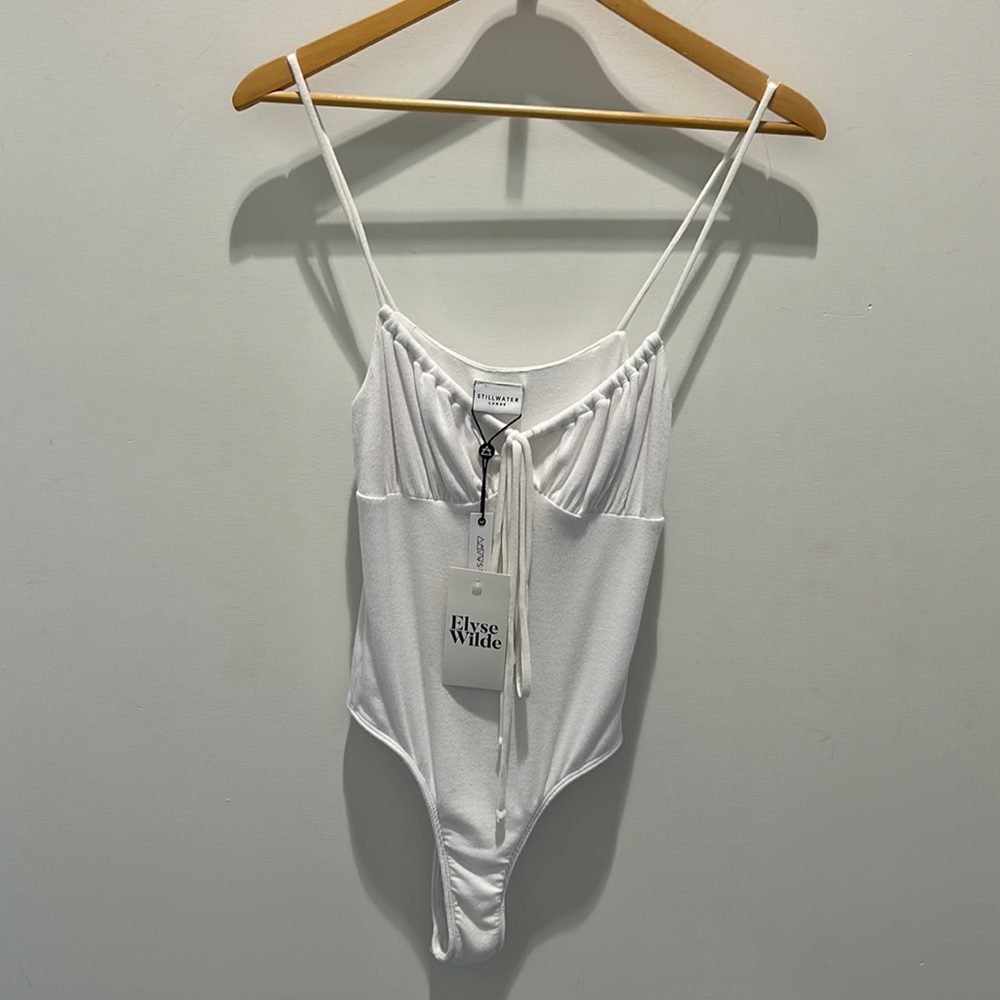 Corset Bodysuit in White - Picture 1 of 2